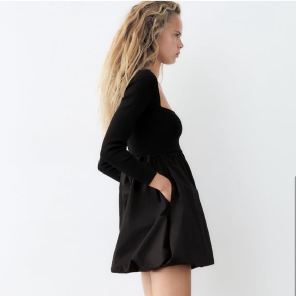BLOGGER FAVORITE Zara black party dress NWT - Picture 5 of 16